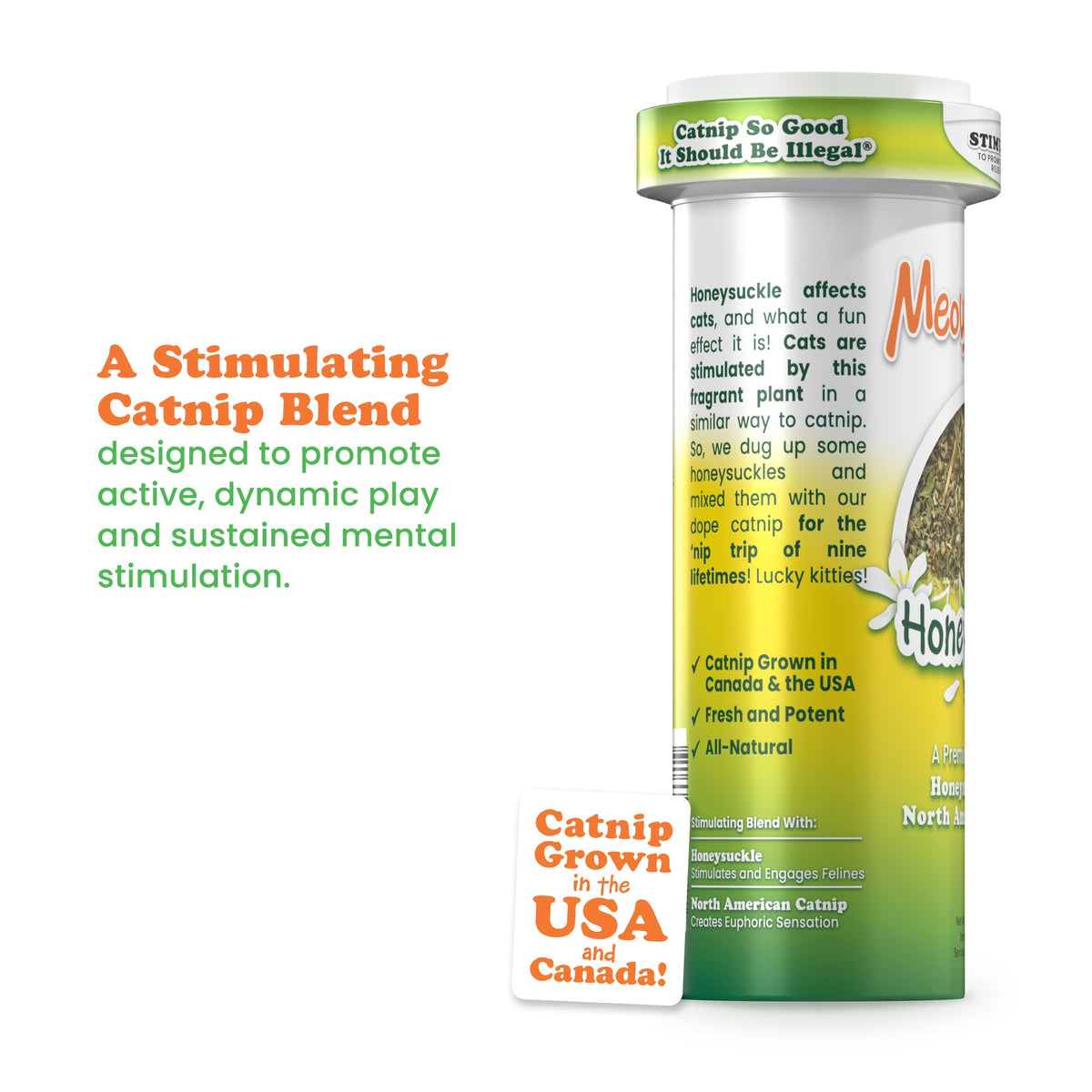 Meowijuana Honeysuckle Haze - Catnip and Honeysuckle Blend