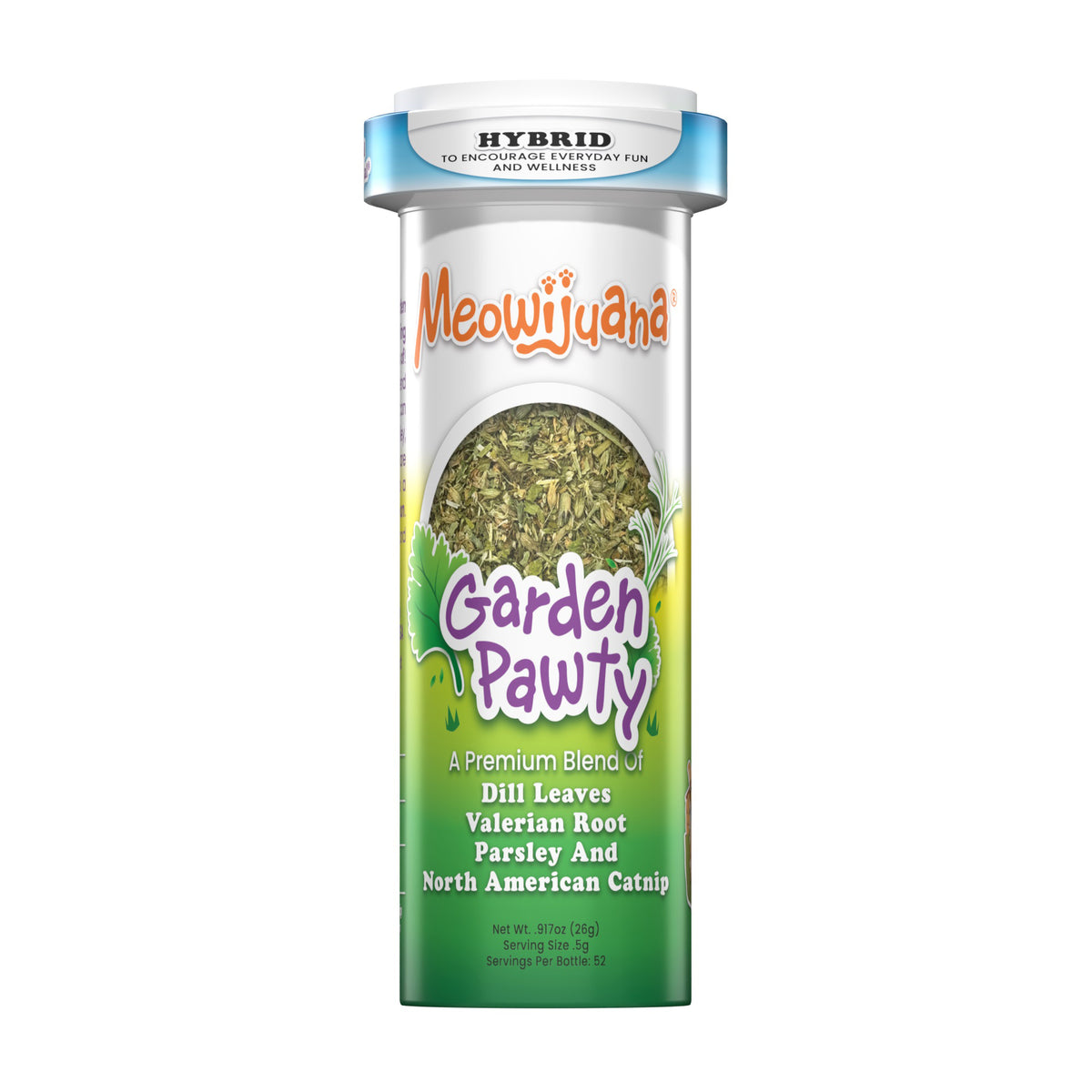 Meowijuana Garden Pawty - Catnip, Dill, Parsley & Valerian Root Blend