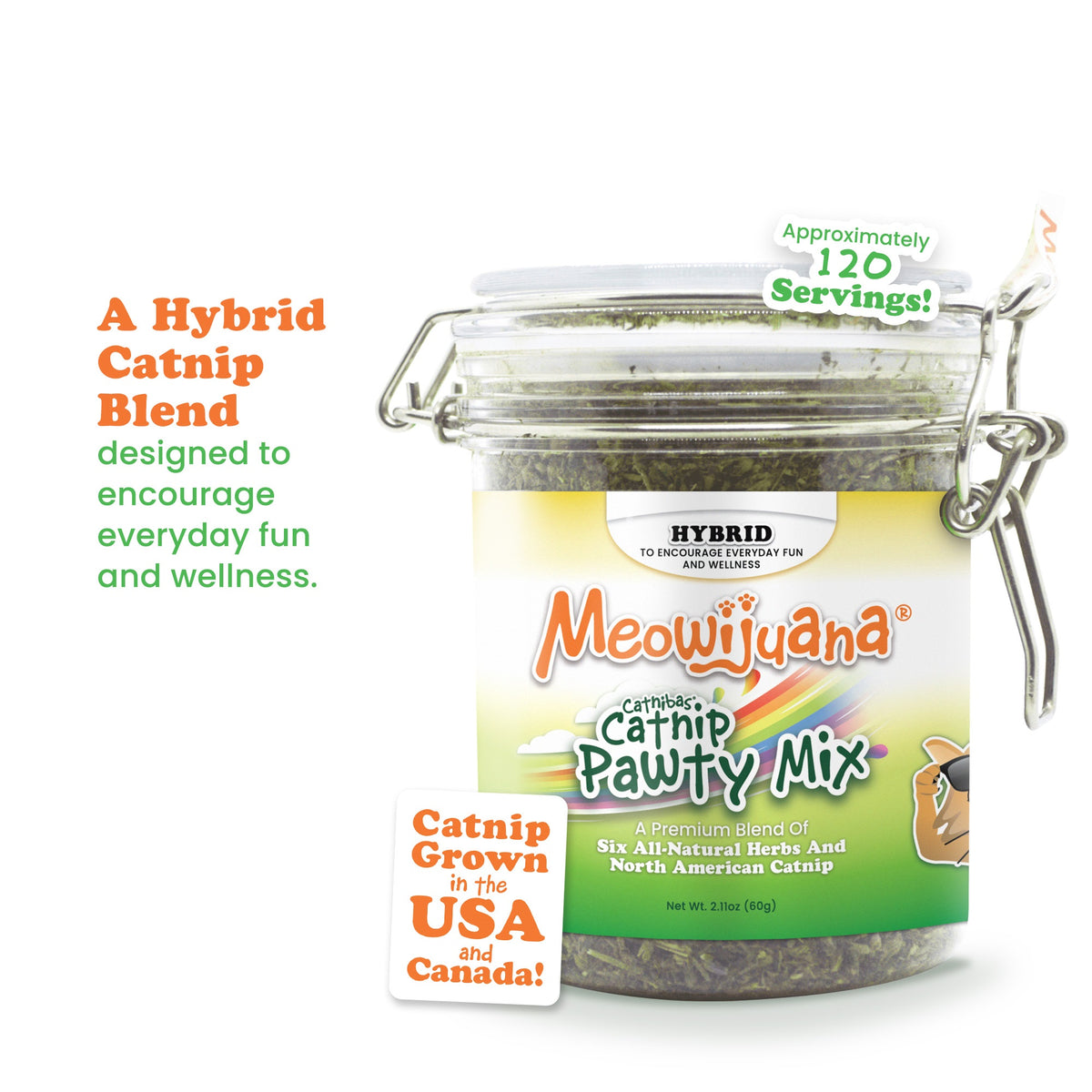 Meowijuana Jar of Pawty Mix