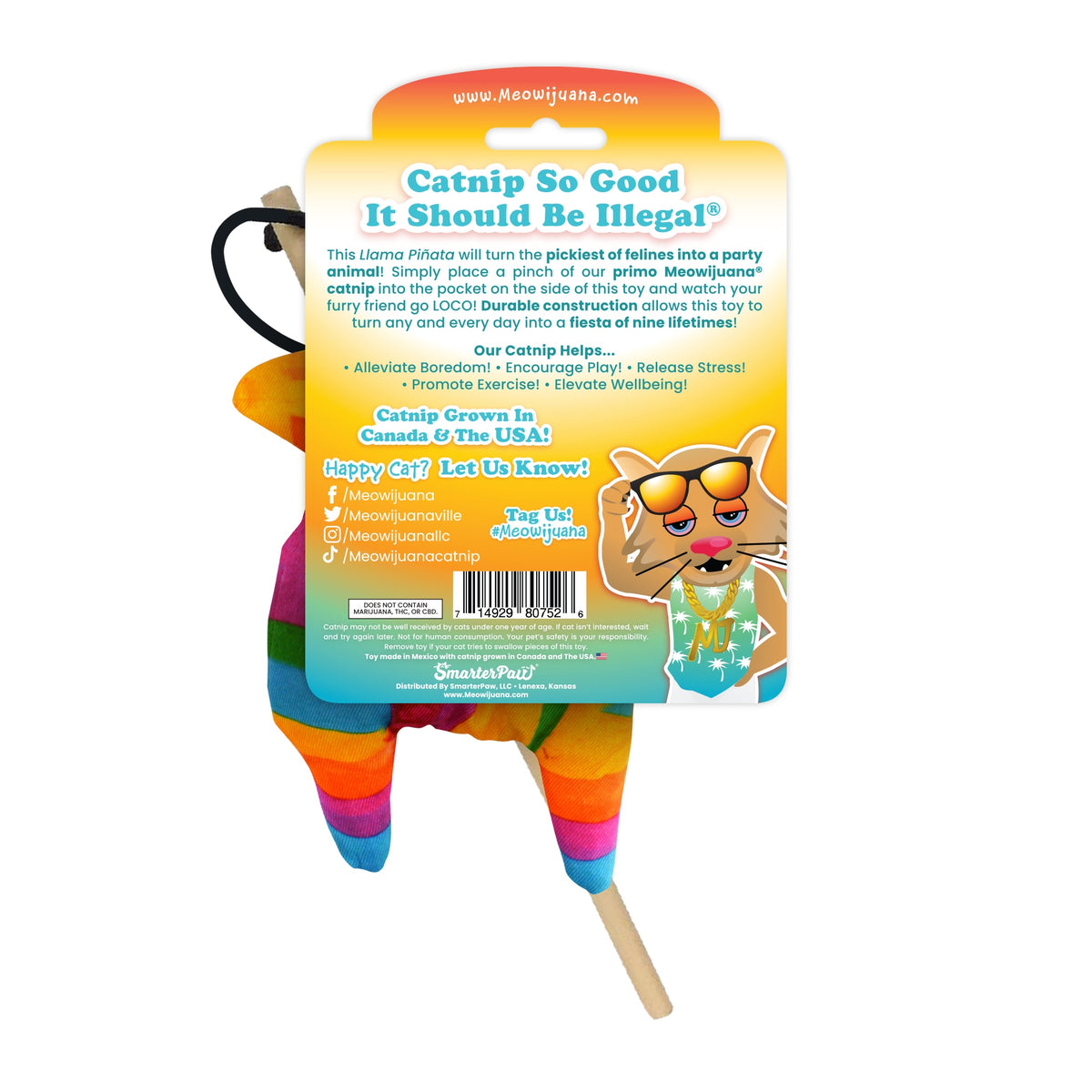 Meowijuana Get Smashed Pinata w/Wand Cat Toy