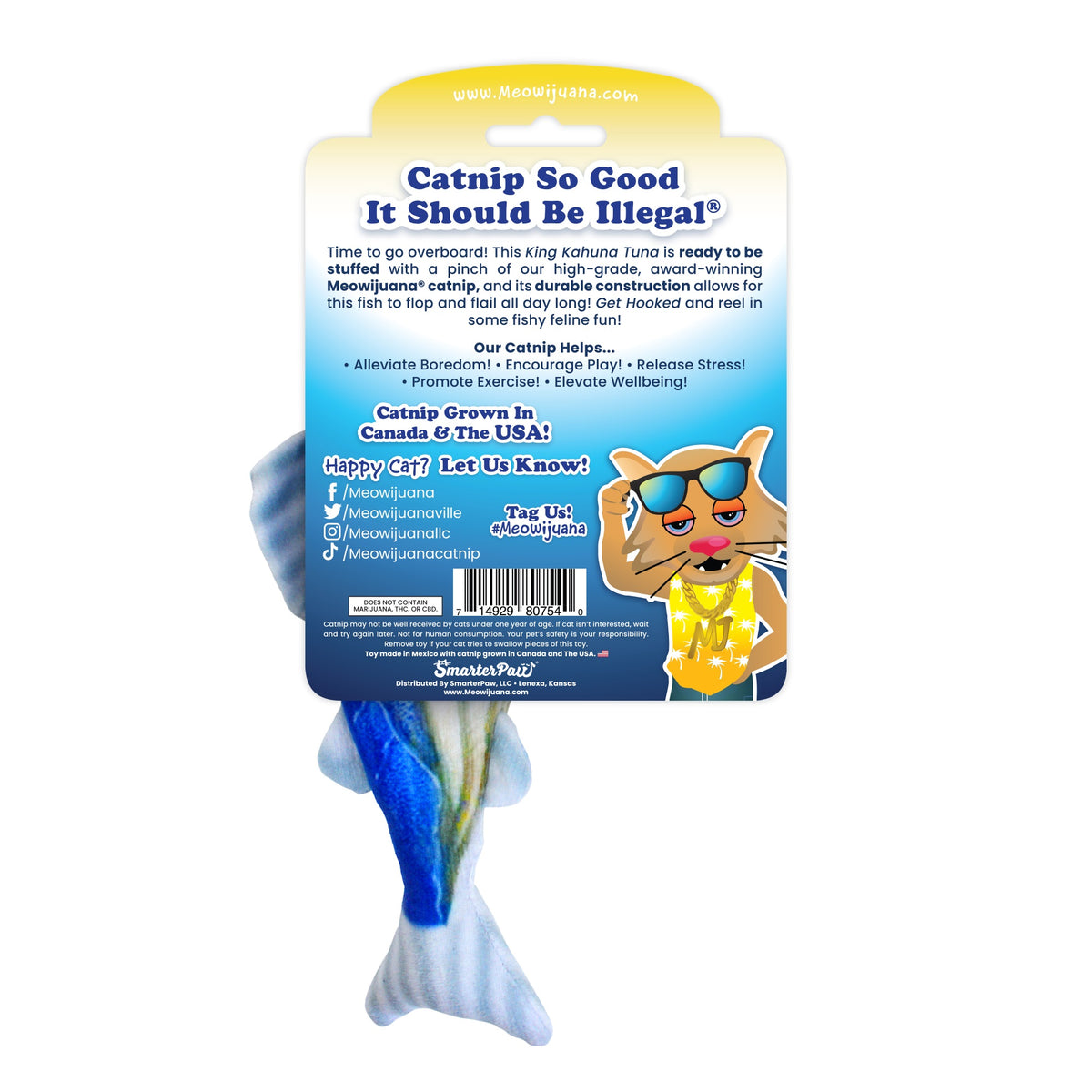 Meowijuana Get Hooked Kahuna Tuna Cat Toy