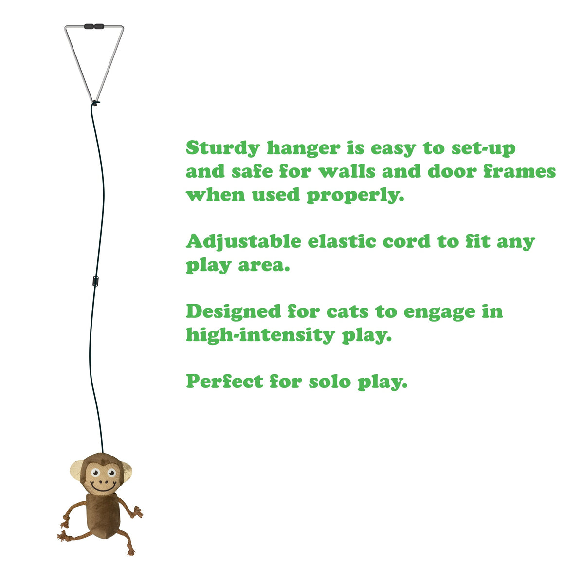 Meowijuana Jump 'n' Jamb Funky Monkey Cat Toy