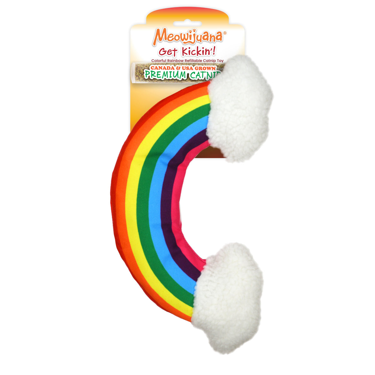 Meowijuana Get "Kickin'" - Rainbow Kicker  Cat Toy