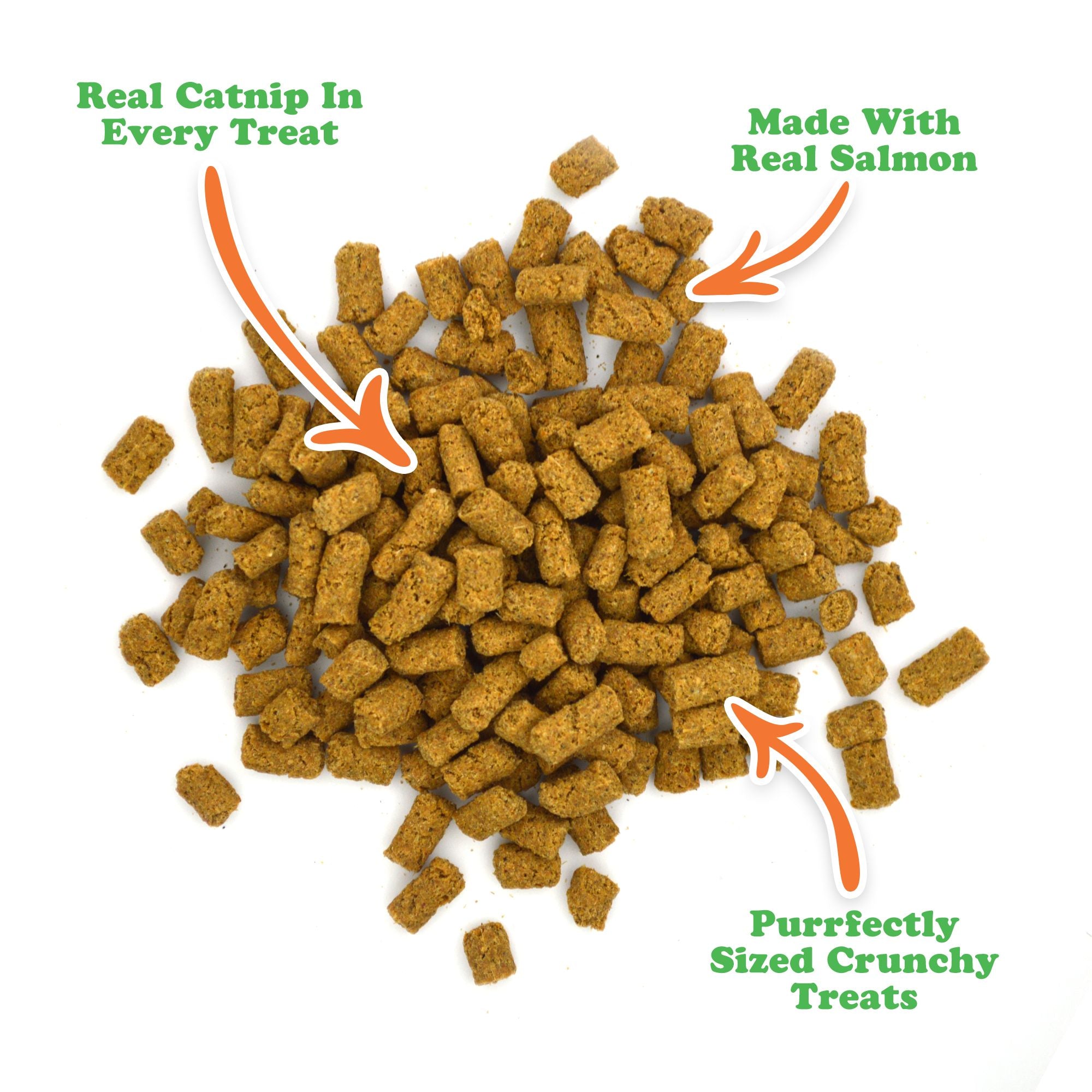 Meowijuana Crunchie Munchies Salmon Cat Treat 3oz
