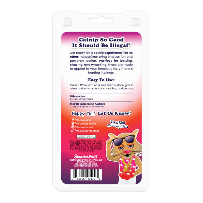 Meowijuana Purrple Passion Compressed Catnip Ball Refills 2pk