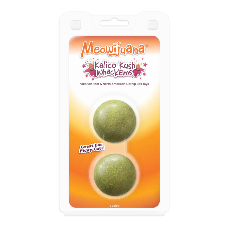 Meowijuana Kalico Kush Compressed Catnip Ball Refills 2pk