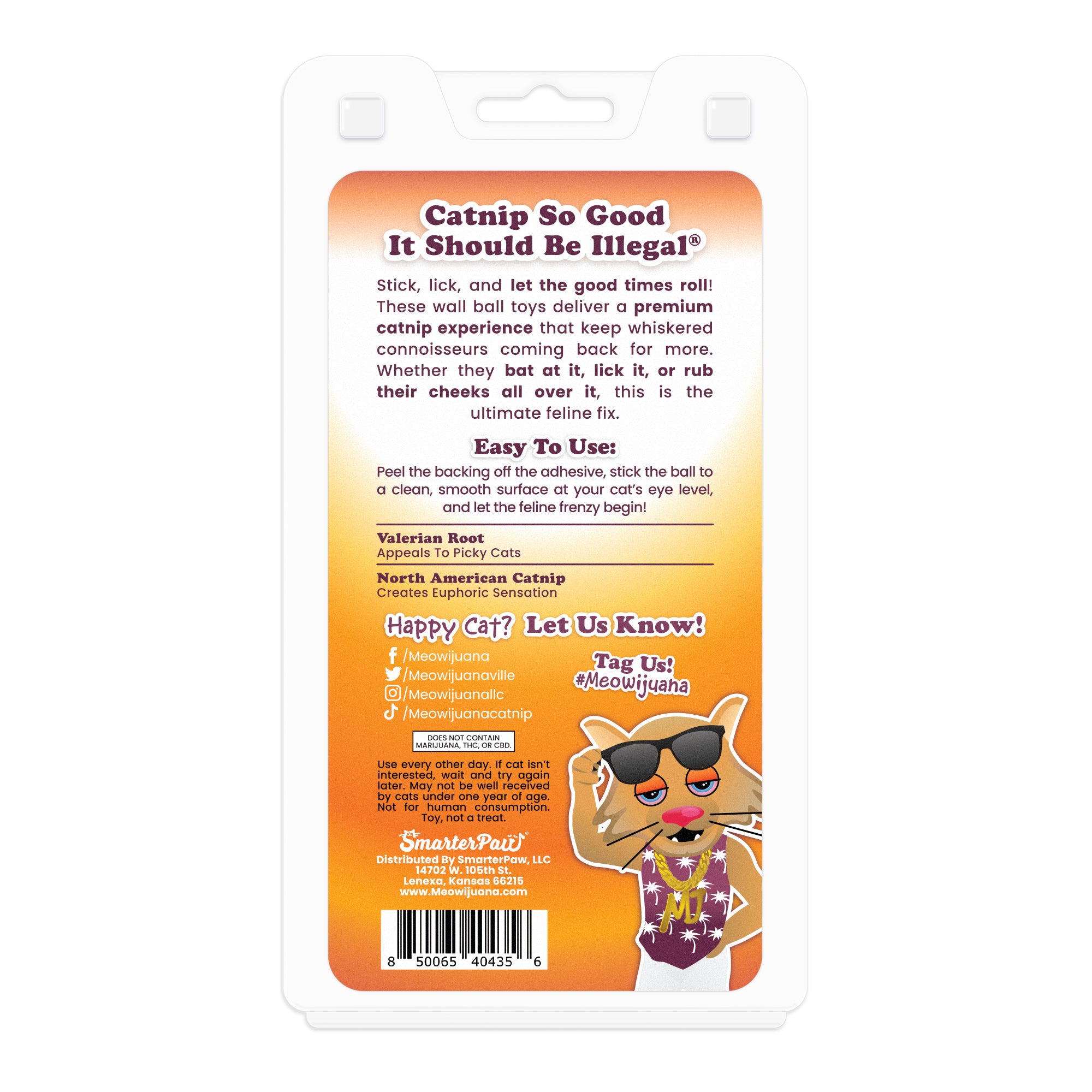 Meowijuana Kalico Kush Stick 'n' Lick Compressed Catnip 2ct 3oz