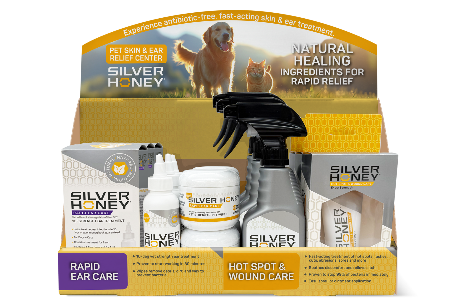 Absorbine Pet Silver Honey Pet Display