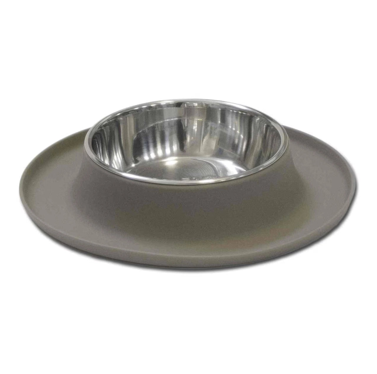 Messy Mutts Single Silicone Feeder Grey XL