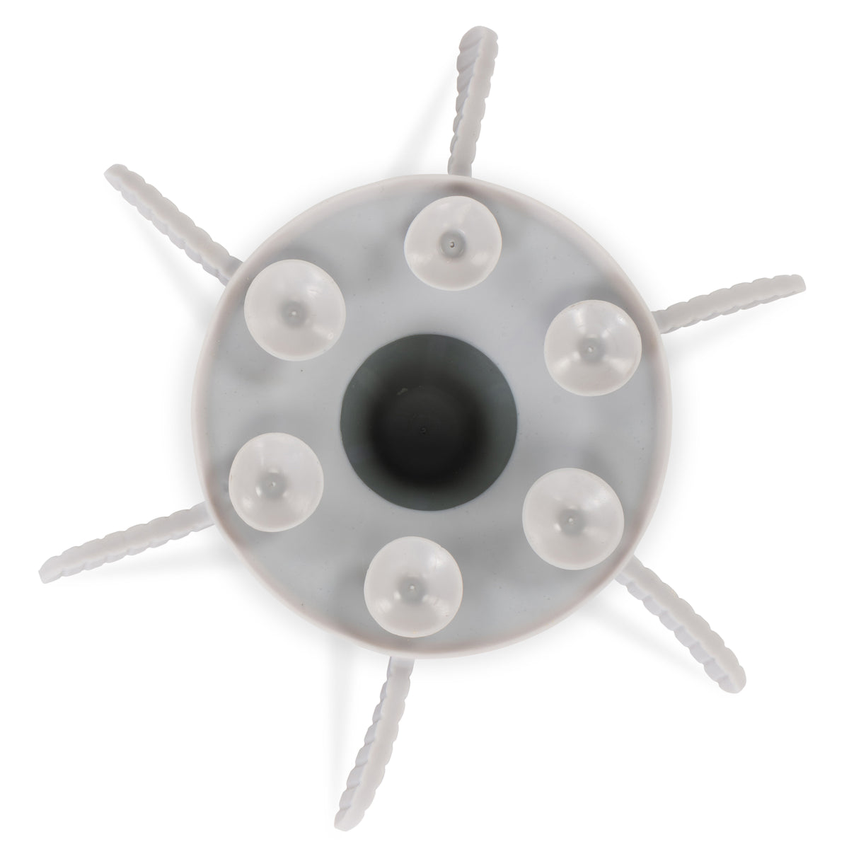 Messy Mutts Slow Feeder Bowl Insert with Suction Cool Grey 7.5" x 2"