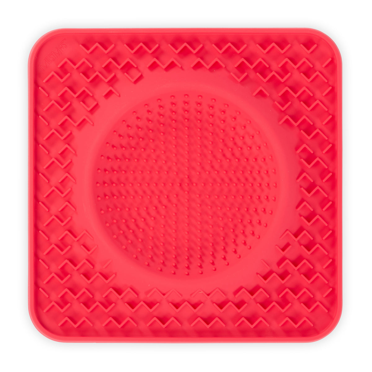 Messy Mutts Silicone Therapeutic Dog Lick Bowl Mat Watermelon 10" x 10"