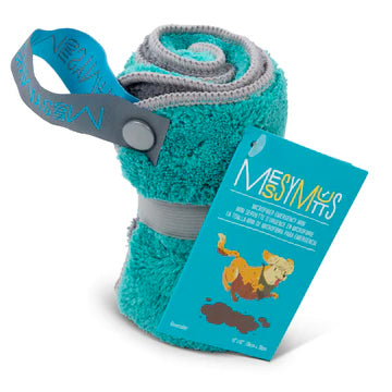 Messy Mutts Microfiber Dual Sided Emergency Mini Towel with Clip Assorted 20ct 10" x 10" CDU