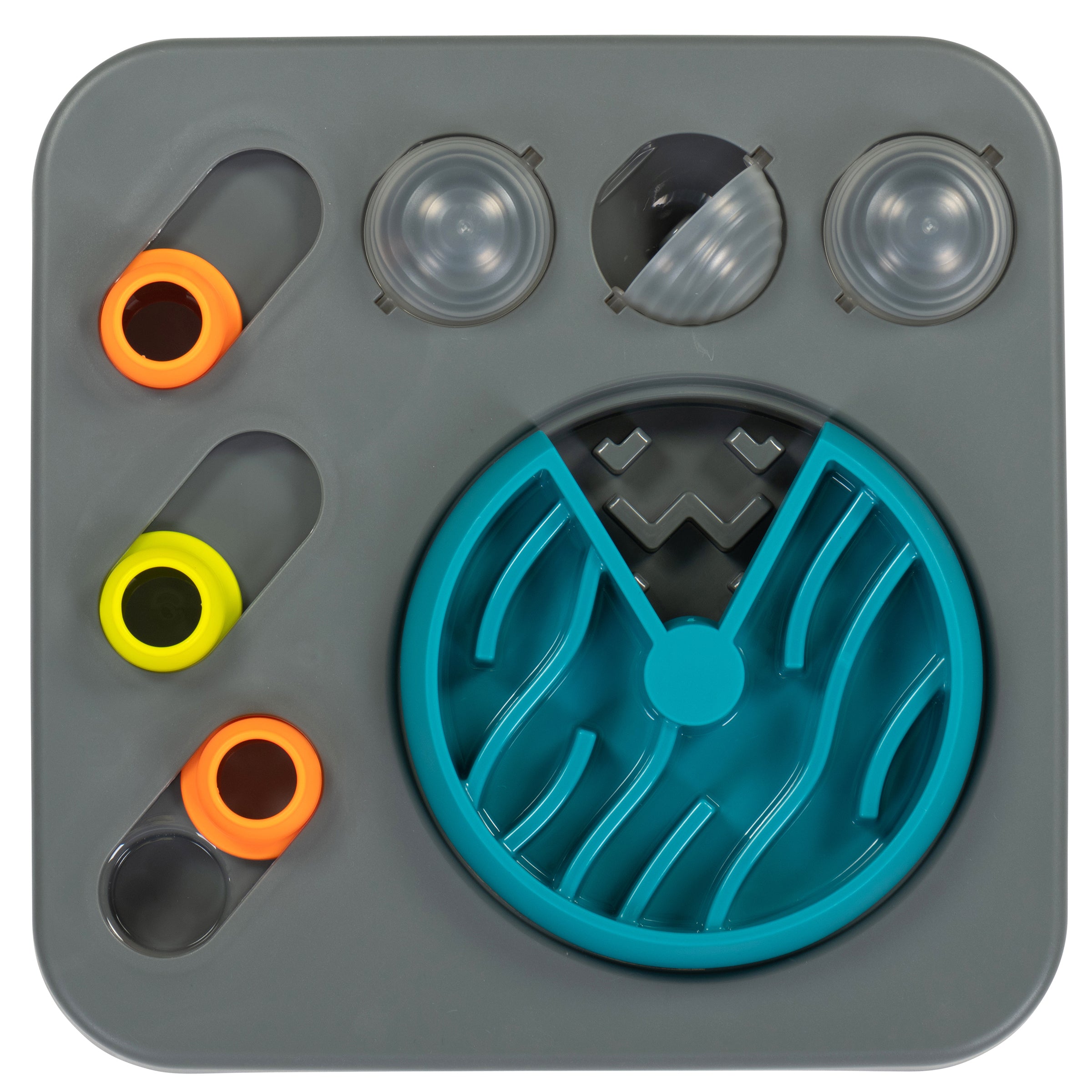 Messy Mutts Flip'n Slide Puzzler, Medium, 12.5" x 12.5", Grey