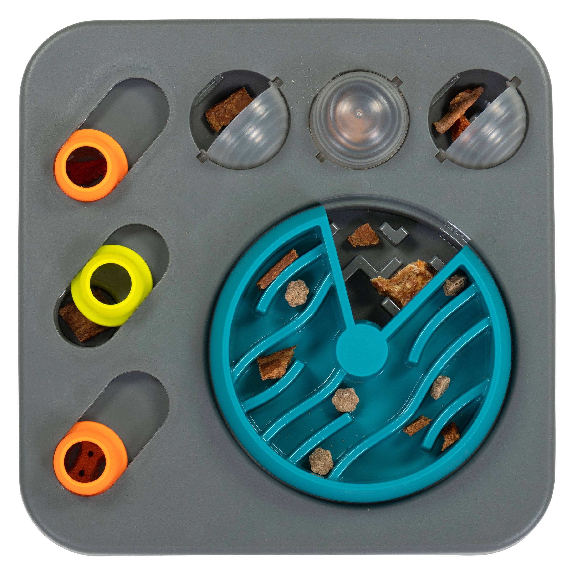 Messy Mutts Flip'n Slide Puzzler, Medium, 12.5" x 12.5", Grey