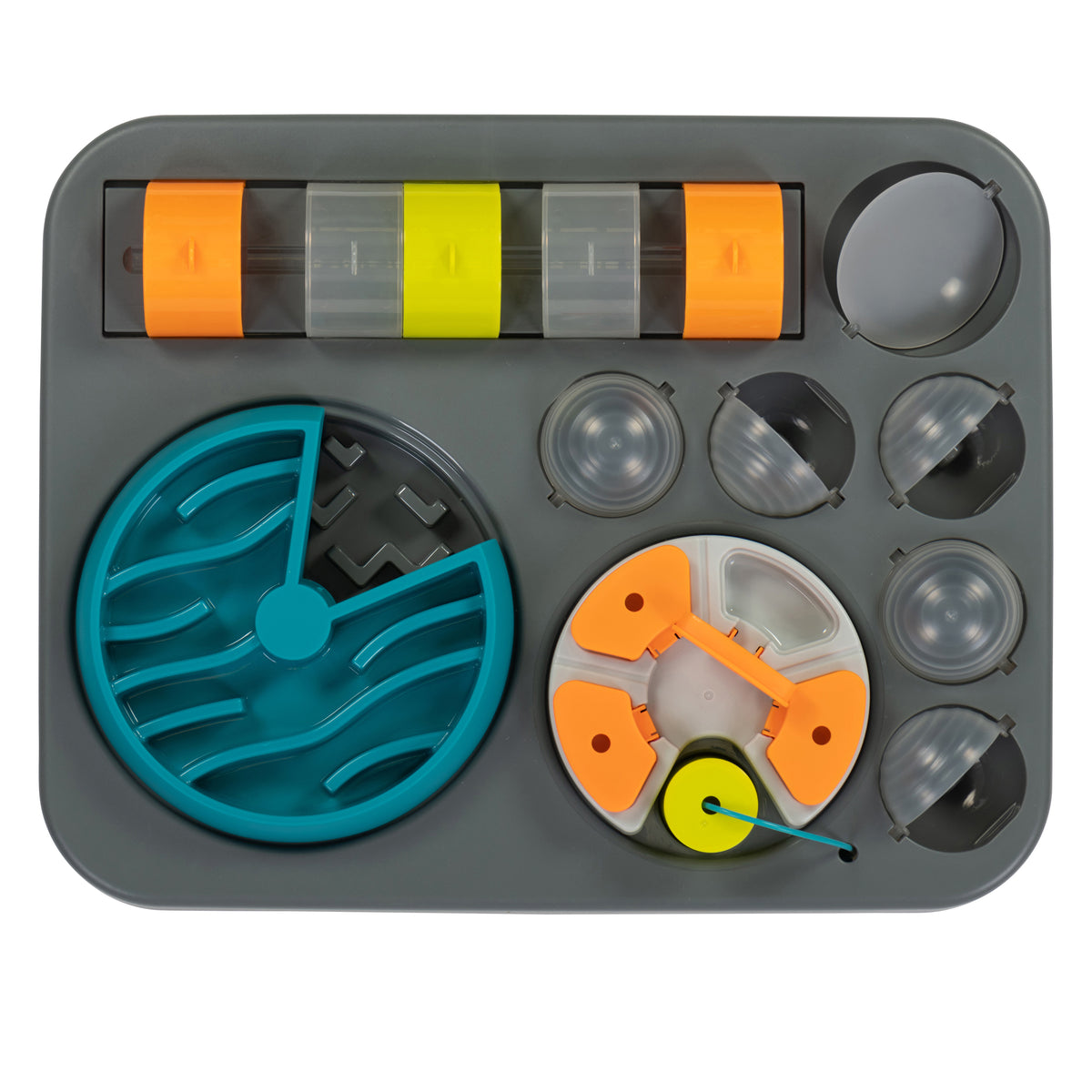 Messy Mutts Flip'n Slide Puzzler, Large, 16.5" x 13", Grey