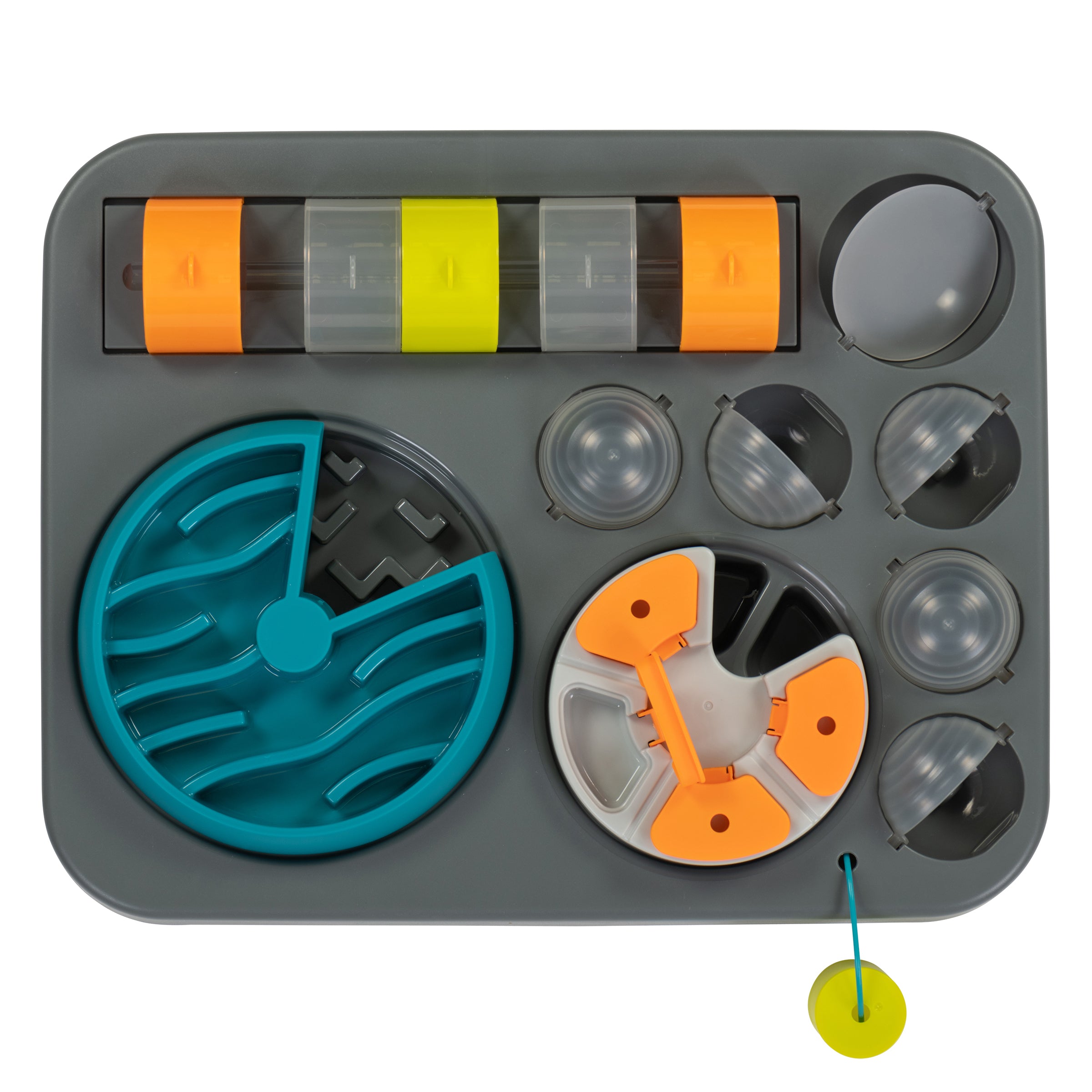 Messy Mutts Flip'n Slide Puzzler, Large, 16.5" x 13", Grey