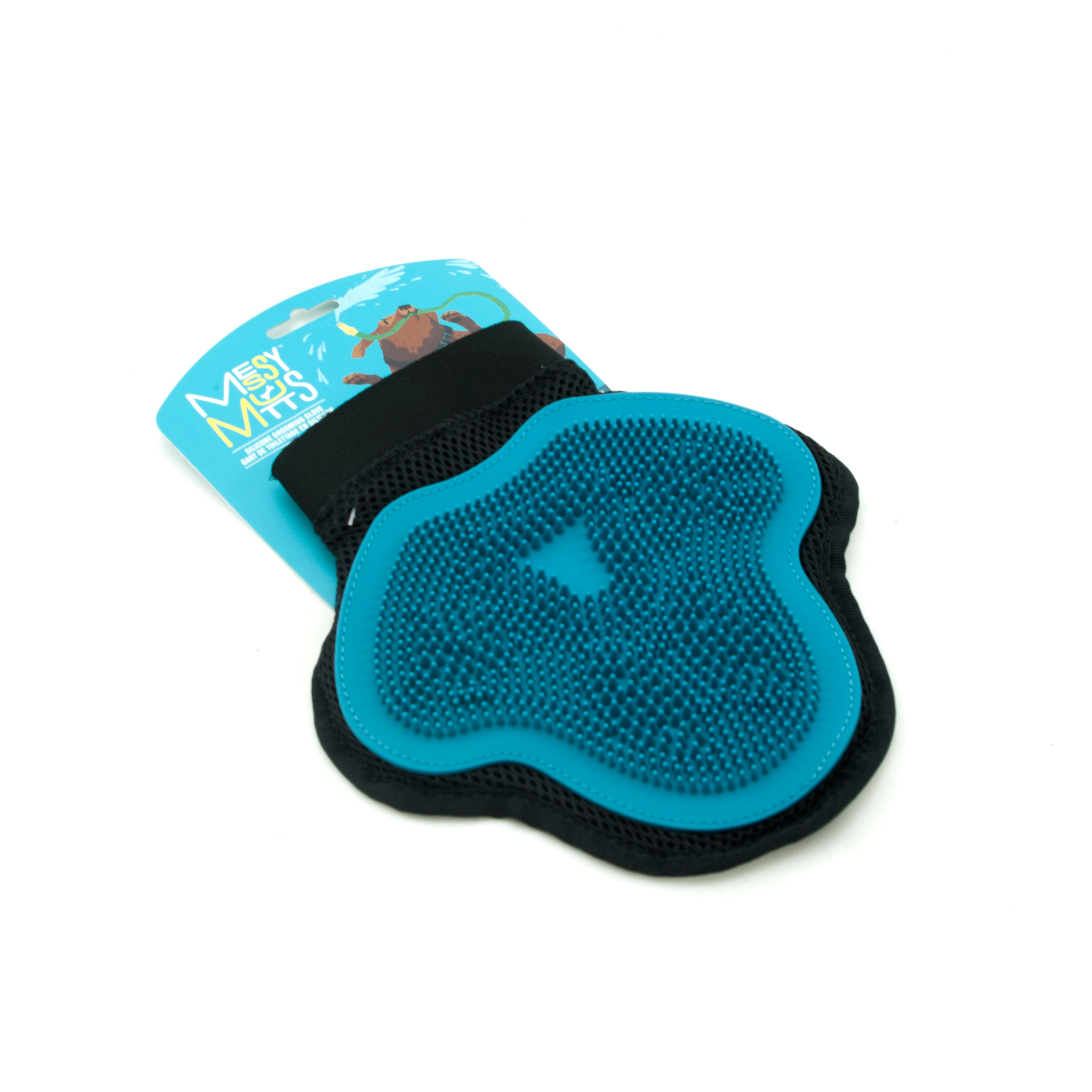 Messy Mutts Reversible Silicone Pet Grooming Glove - Dog or Cat