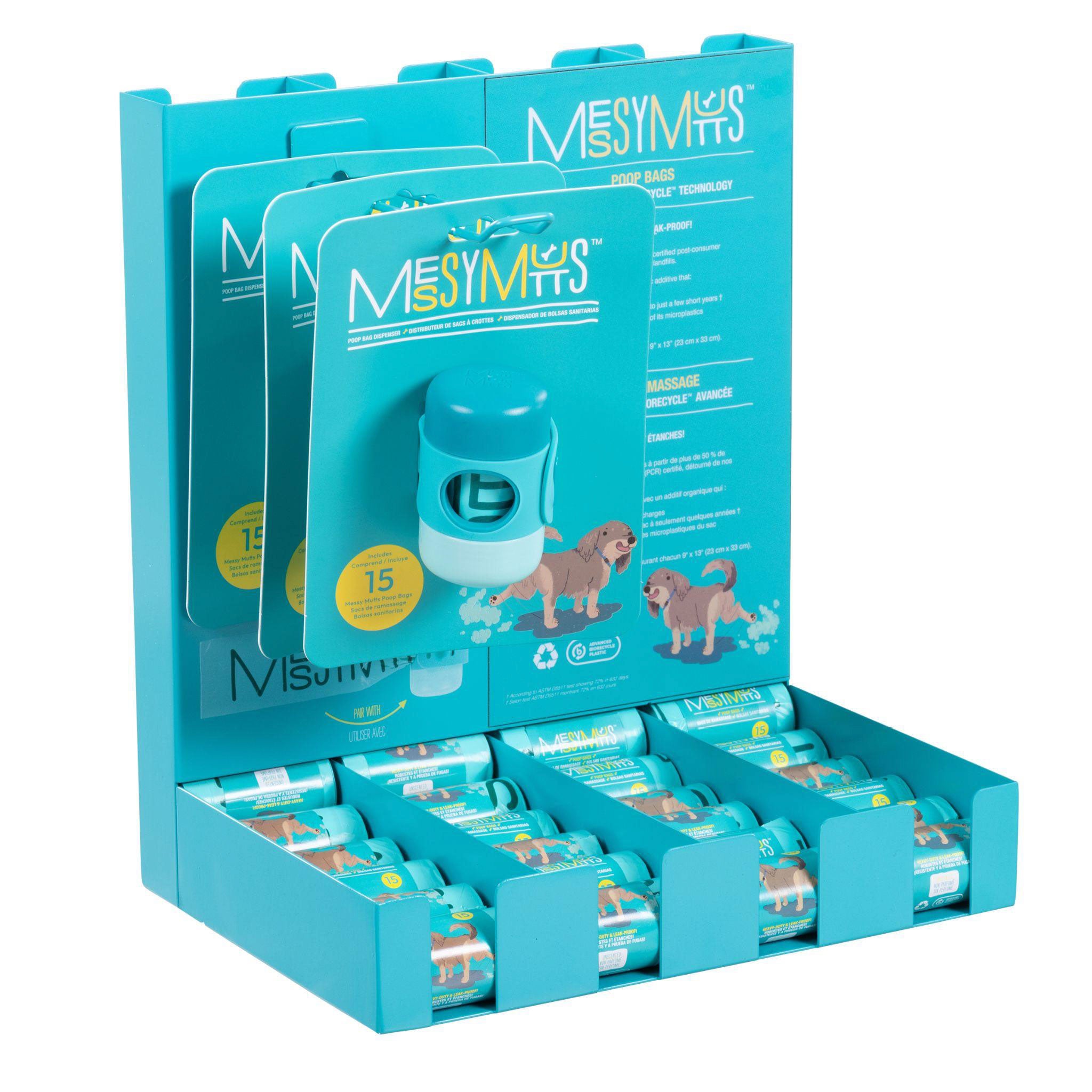 Messy Mutts BioRecycle™ Poop Bag Counter Display