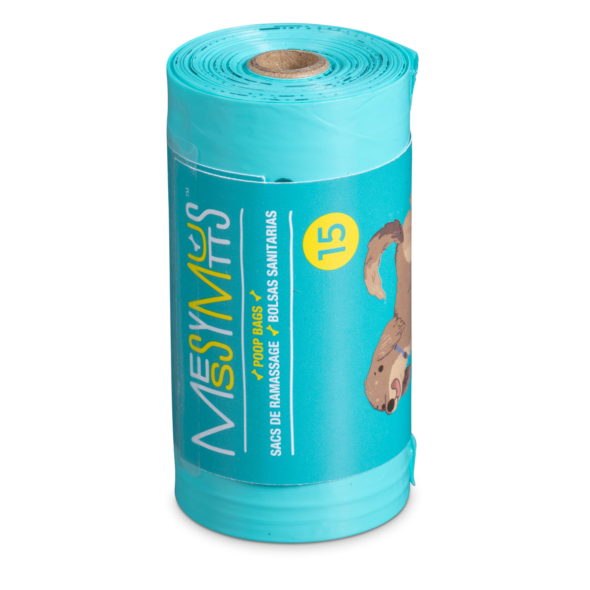 Messy Mutts Advanced Biorecycle Poop Bag, 24 Refill Rolls, Individual Pkg