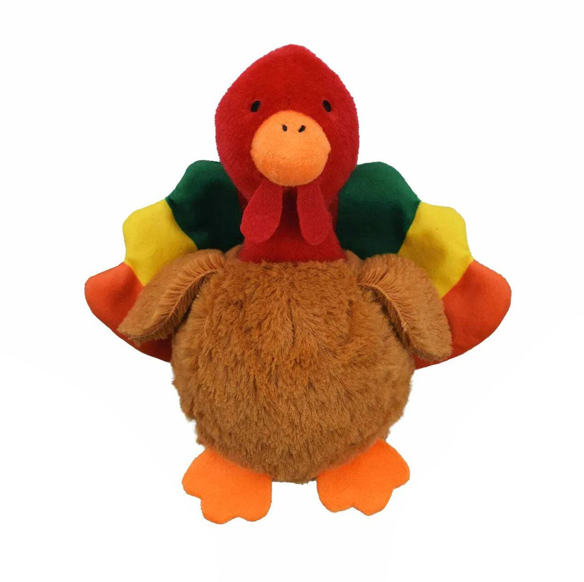 Multipet Harvest Knobby Noggin' Turkey Dog Toy