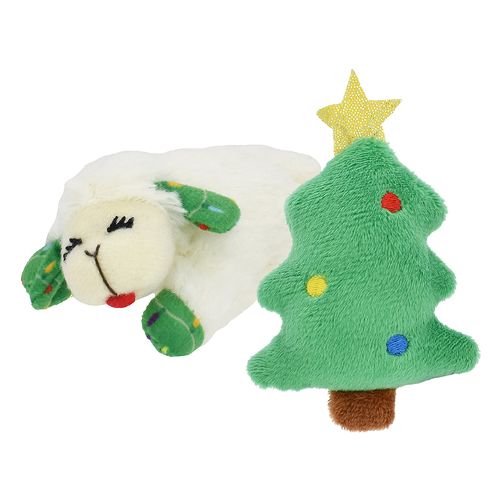 Multipet Lamb Chop® Holiday Cat Toy 2pk Assorted