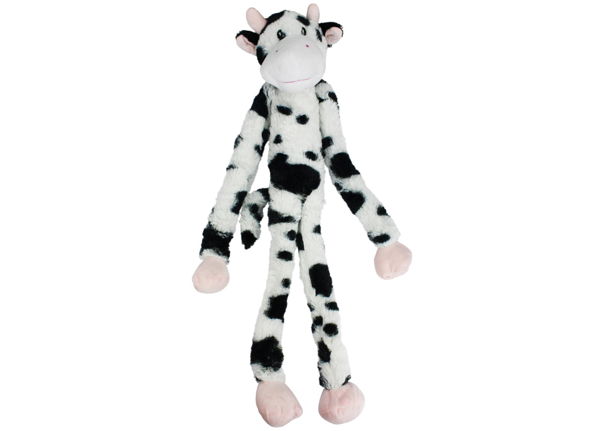 Multipet Swingin' Slevins® Cow Plush Pet Dog Toy 27"