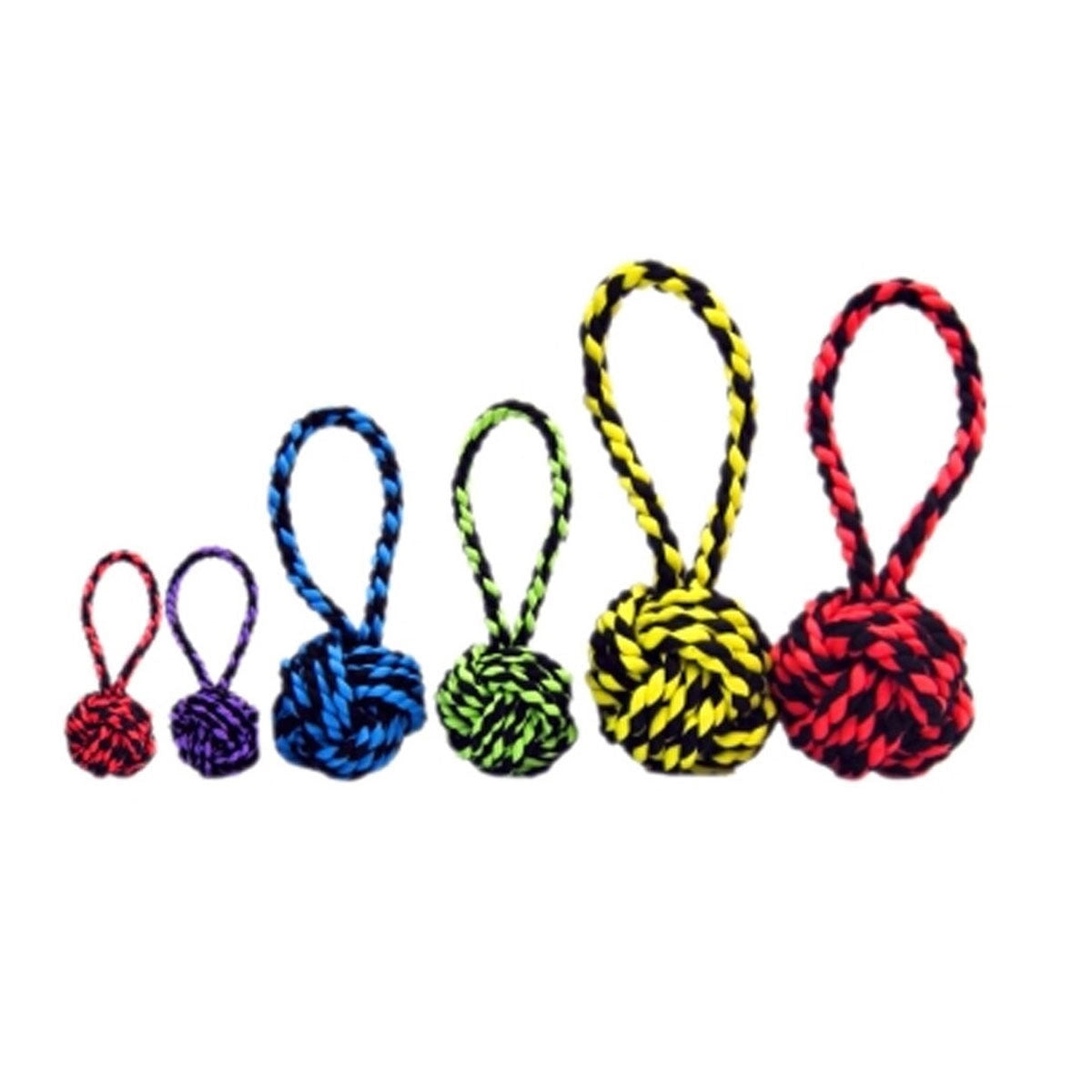 Multipet Nuts for Knots w/Tug Rope Dog Toy 6"
