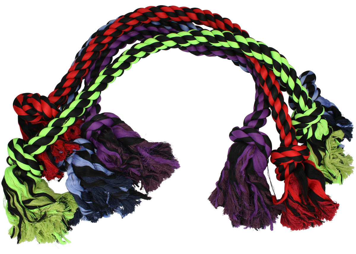 Multipet Nuts For Knots 2-Knot Rope Dog Toy