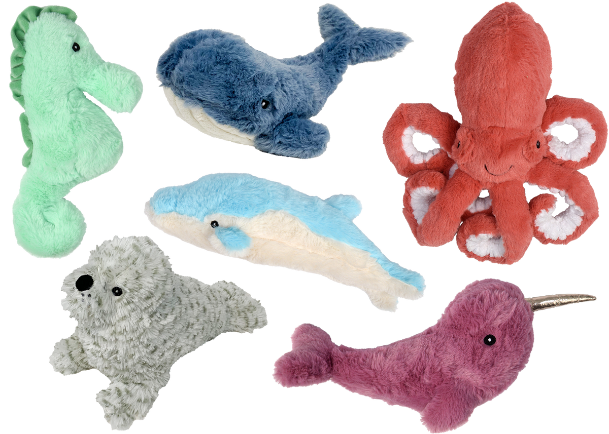 Multipet Deep Sea Cuddlers Plush Dog Toy 12"