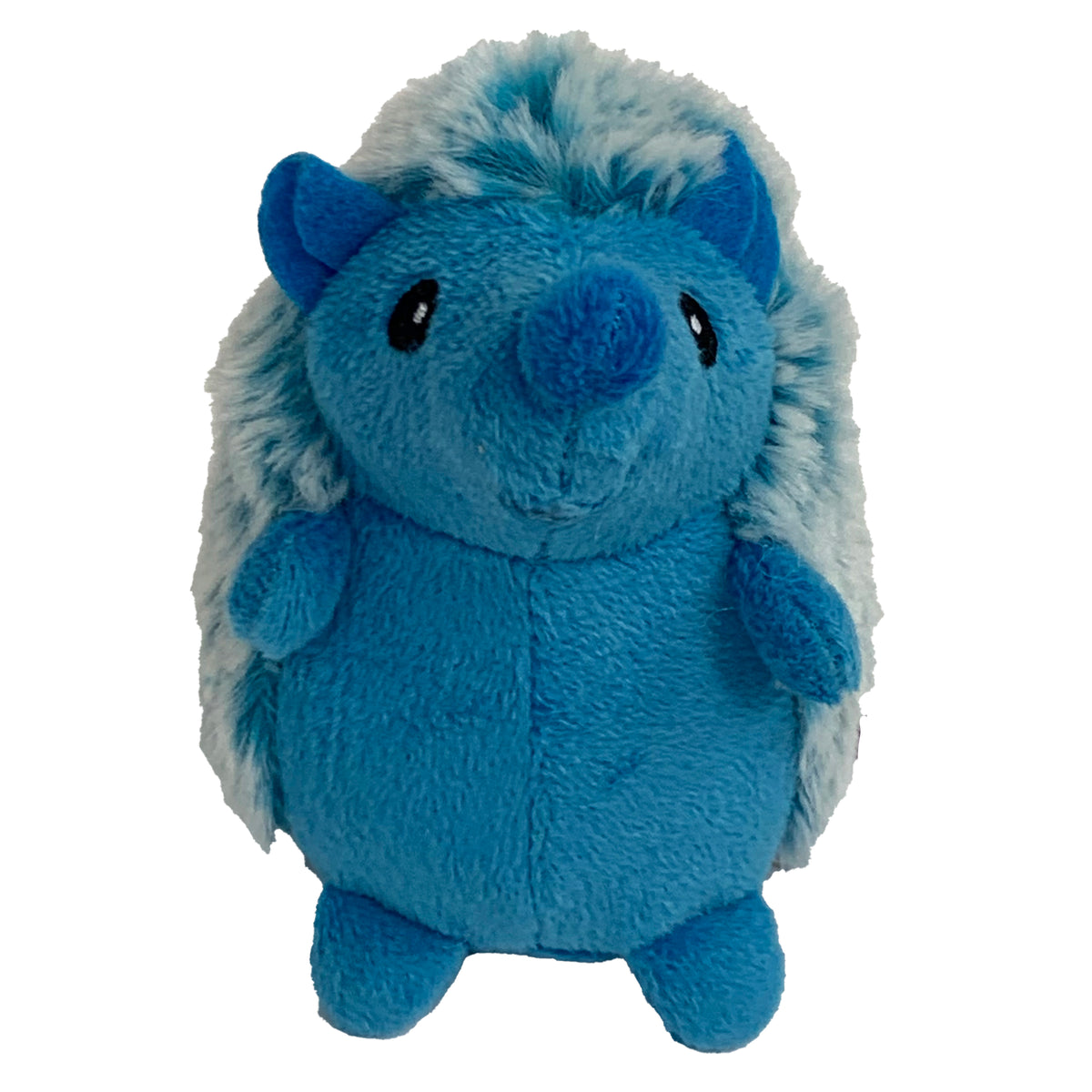 Multipet Minipet Hedgehog Plush Dog Toy Assorted Colors 4"