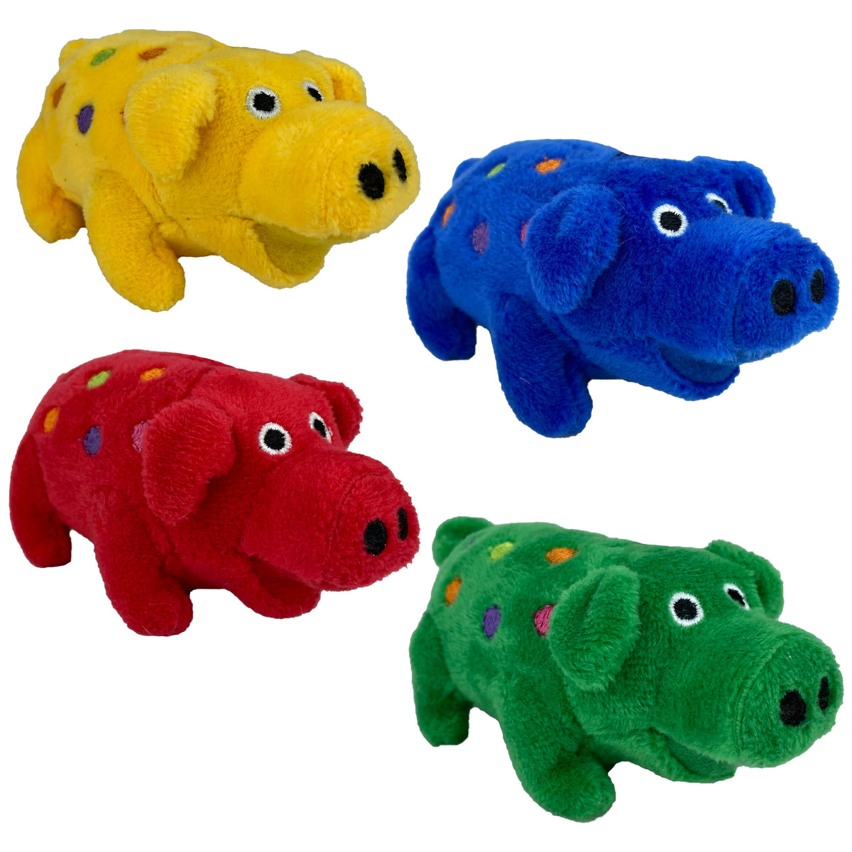 Multipet Minipet Plush Globlet Dog Toy Assorted Colors 4.5"
