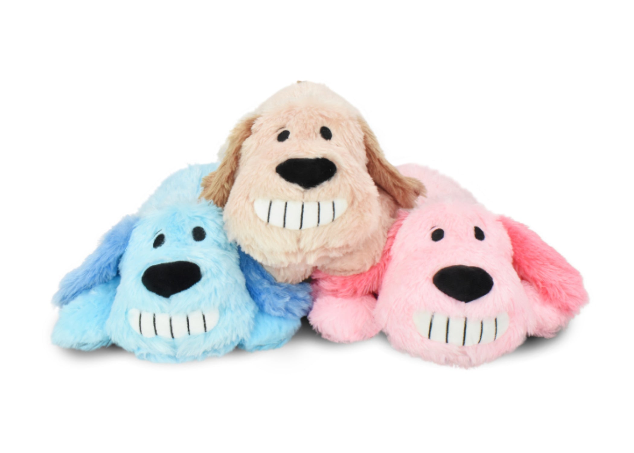 Multipet Loofa Love with Heartbeat Plush Dog Toy Assorted