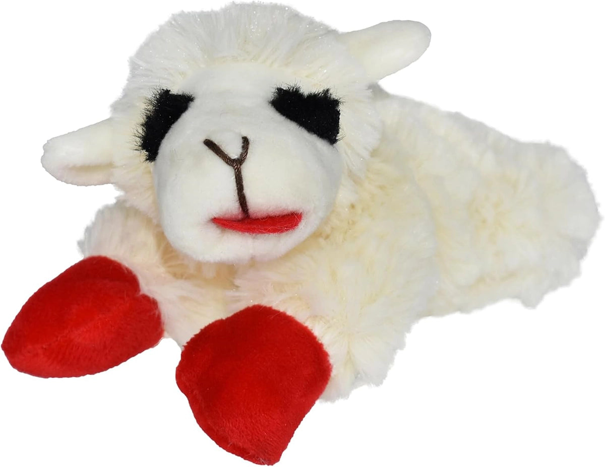 Multipet Lamb Chop Plush Dog Toy 6"