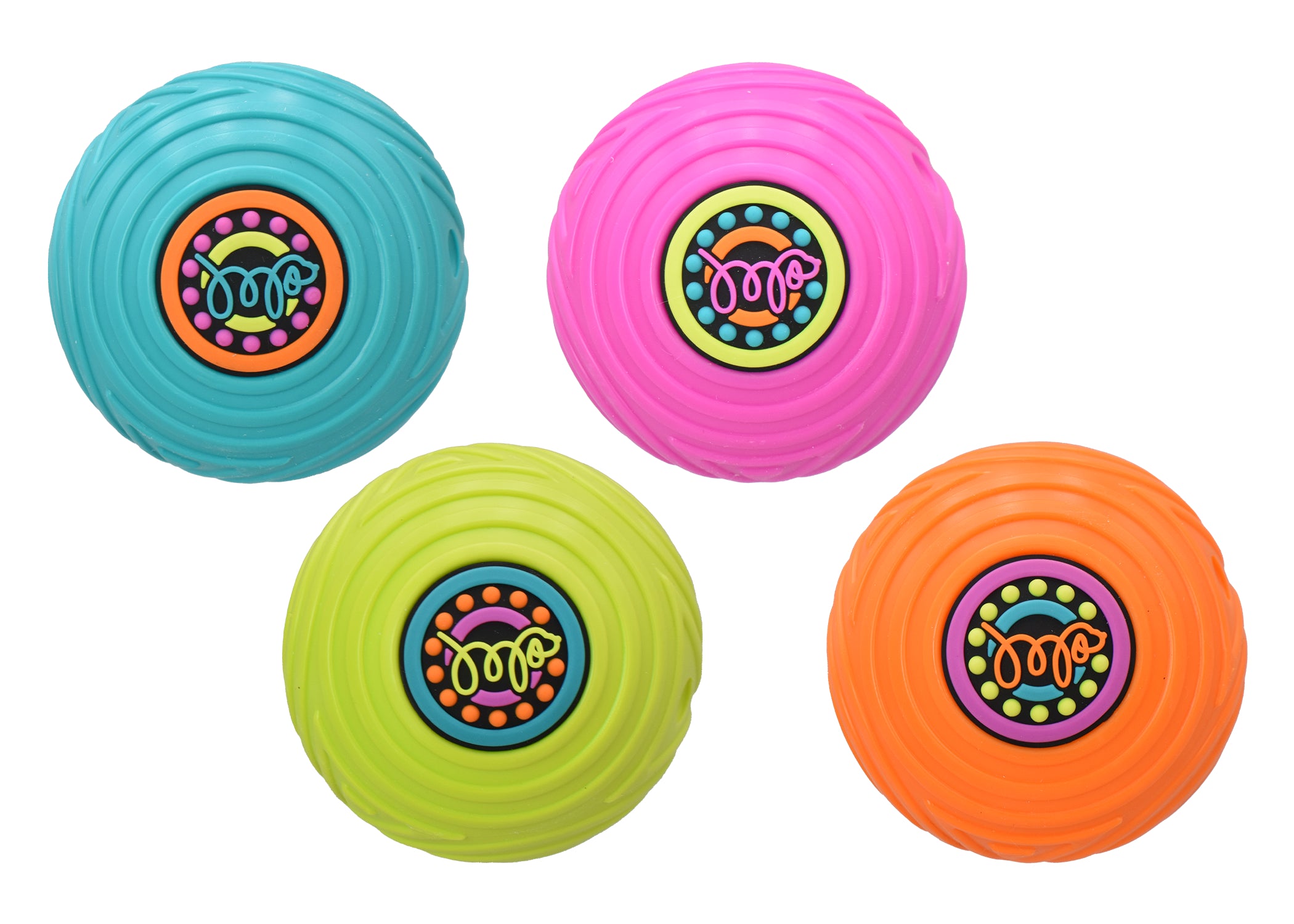 Multipet GROOVERz Ball TPR Dog Toy Assorted