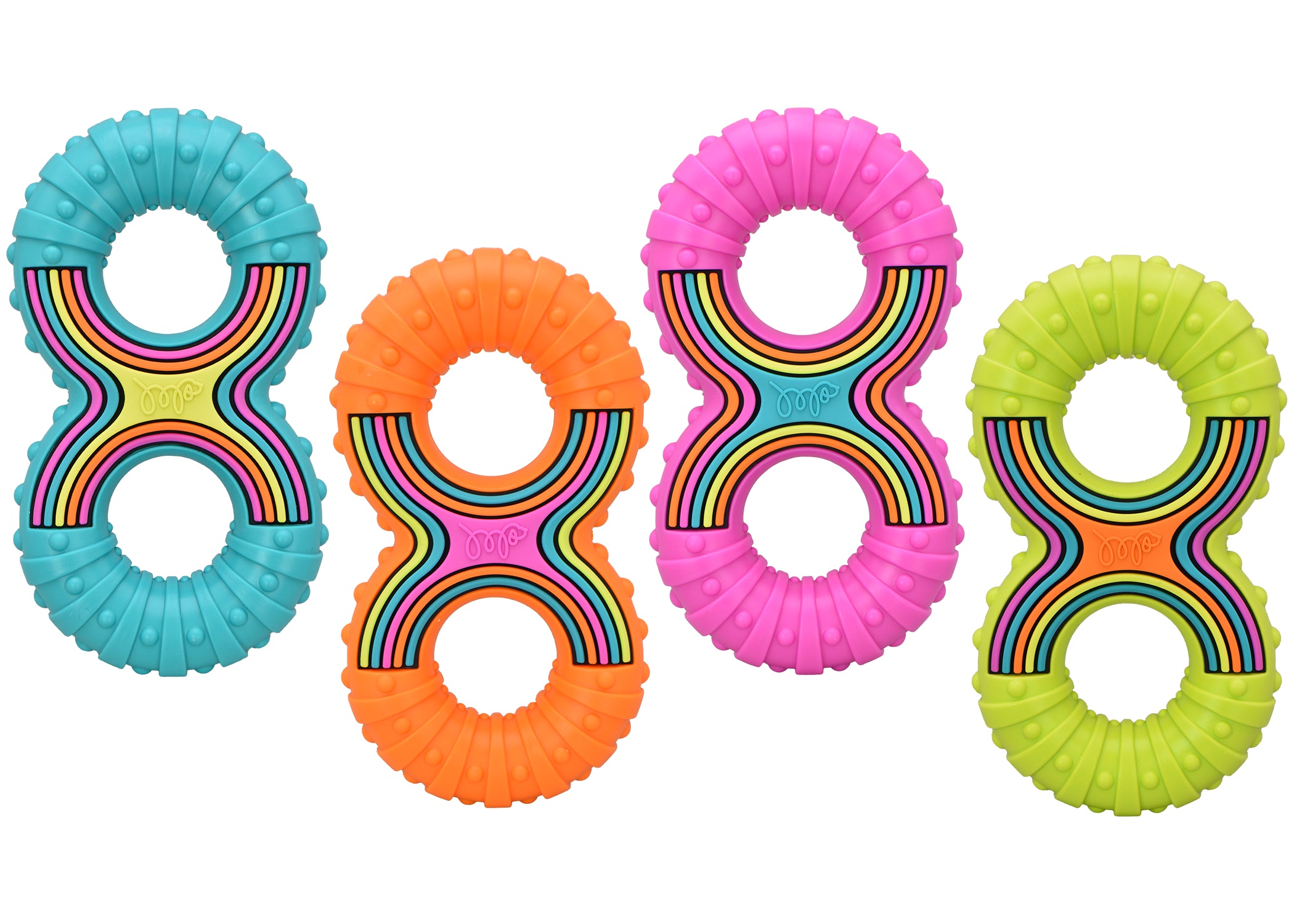 Multipet GROOVERz Figure 8 TPR Dog Toy Assorted