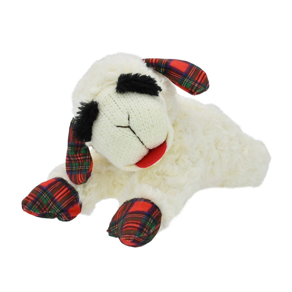 Multipet Christmas Lamb Chop Dog Toy Assorted 10.5”