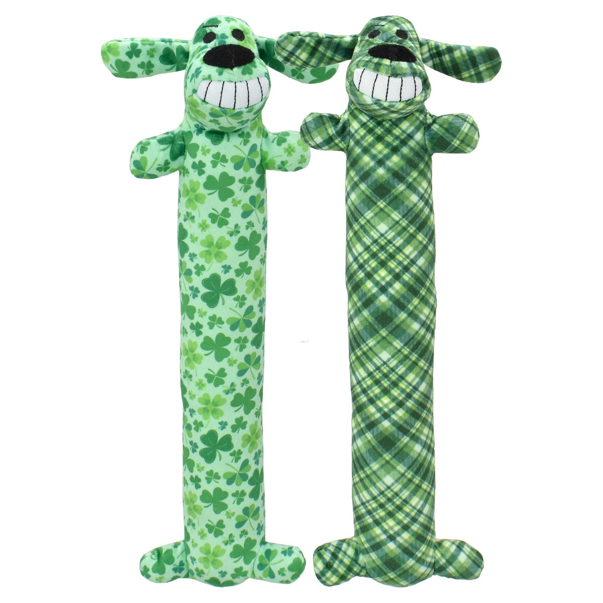 Multipet St.Patrick's Day Loofa Dog Plush Dog Toy 12"