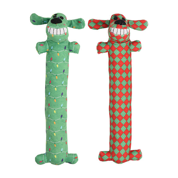 Multipet Christmas Loofa Dog Toy Assorted 12”