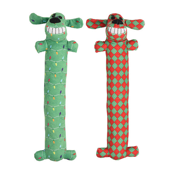 Multipet Christmas Loofa Dog Toy Assorted 12”