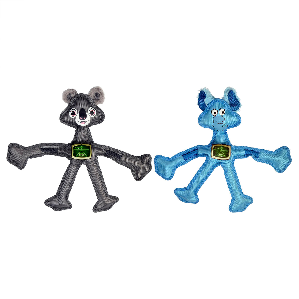 Multipet Skeleropes Dog Chew Toy Assorted Animals 15"