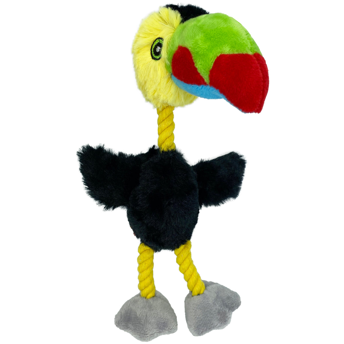 Multipet Mini Bird Brain  
Plush Dog Toy Assorted Animals 8"