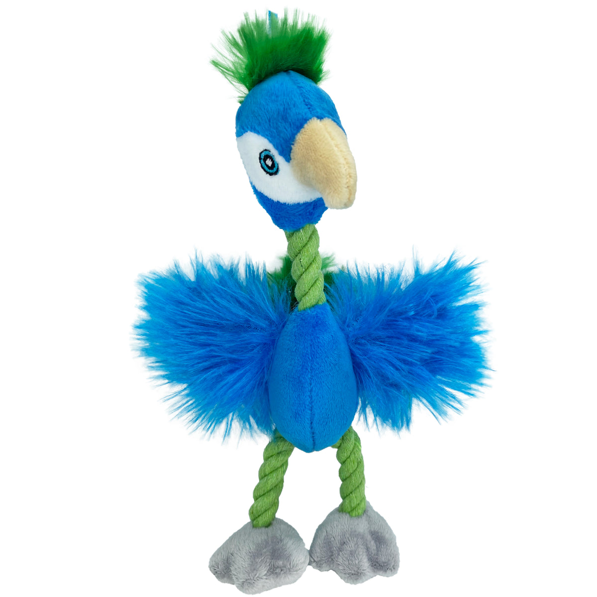 Multipet Mini Bird Brain  
Plush Dog Toy Assorted Animals 8"