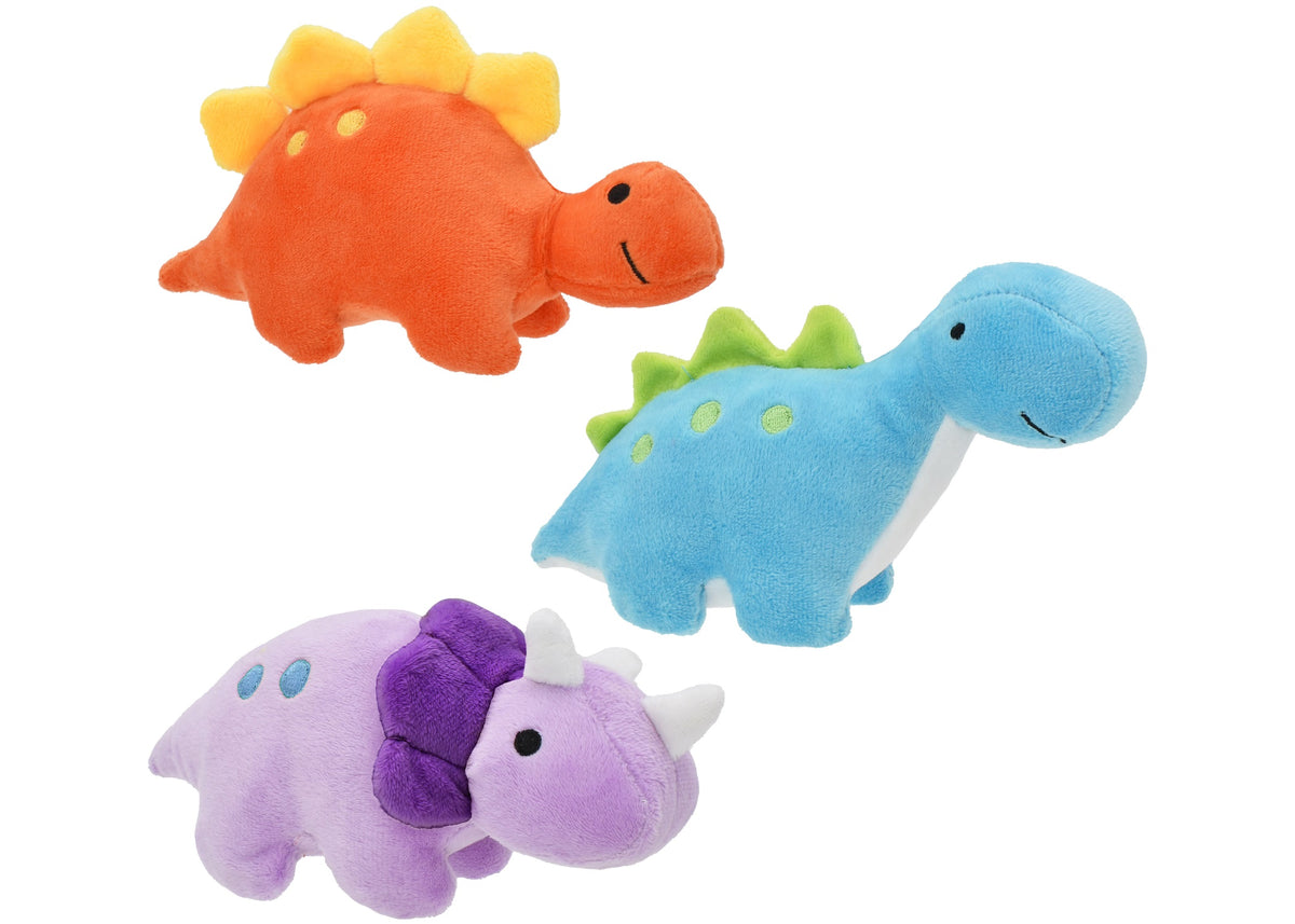 Multipet Mini Dinosaur Dog Toy Assrt.