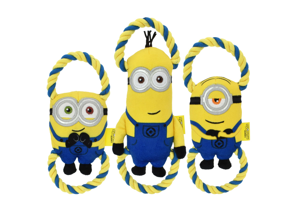 Multipet Minion Double Tug Dog Rope Toy Assrt. 10"