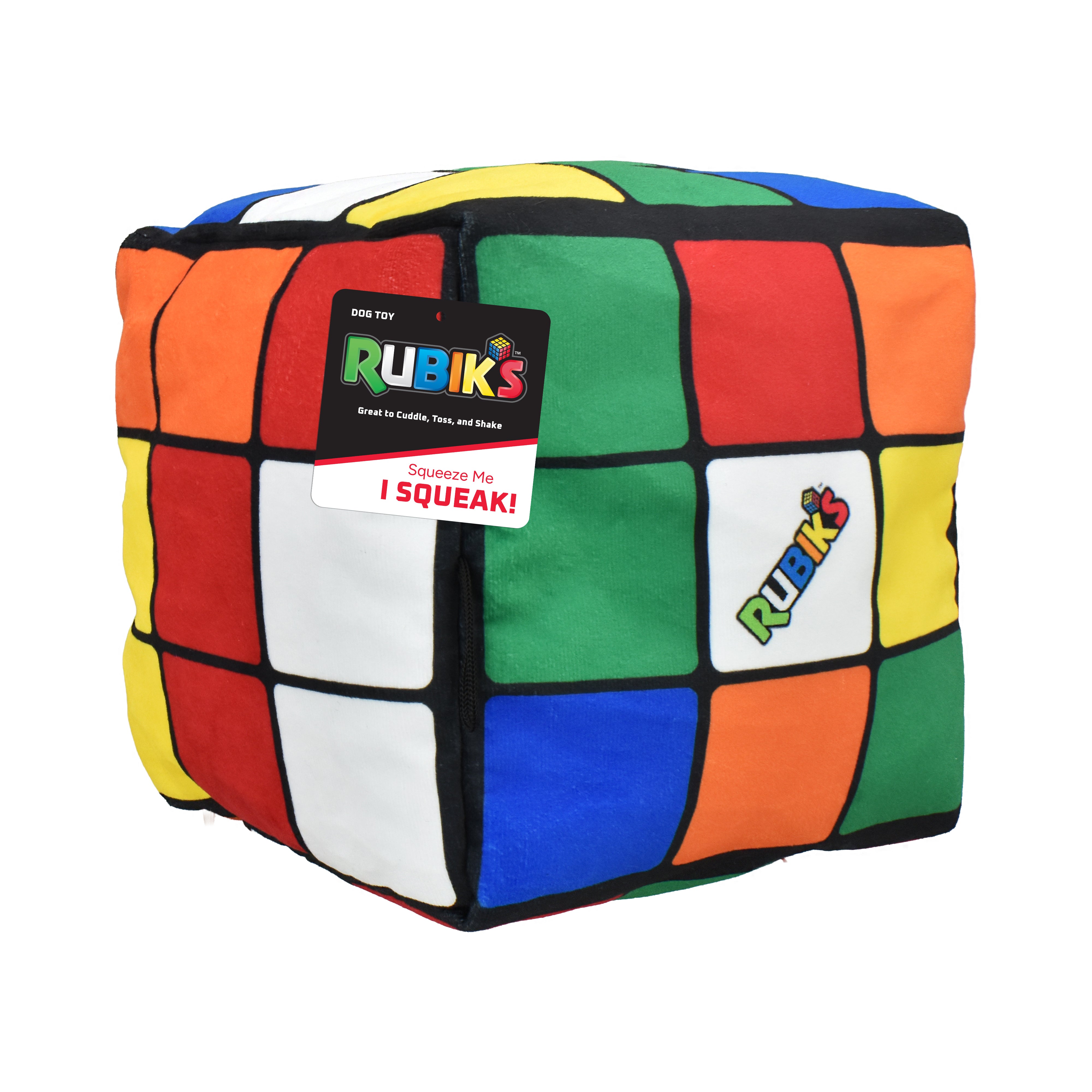Multipet Rubik's Cube Plush Dog Toy 8"