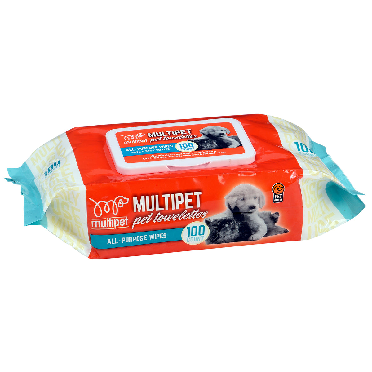 Multipet All-Purpose Daily Clean Soft Pet Wipes 100 ct.