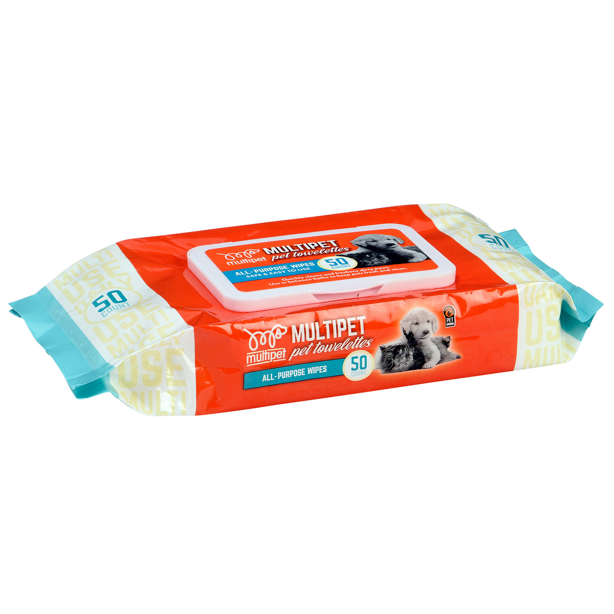 Multipet All-Purpose Wipes Daily Clean Pet Wipes 50ct.