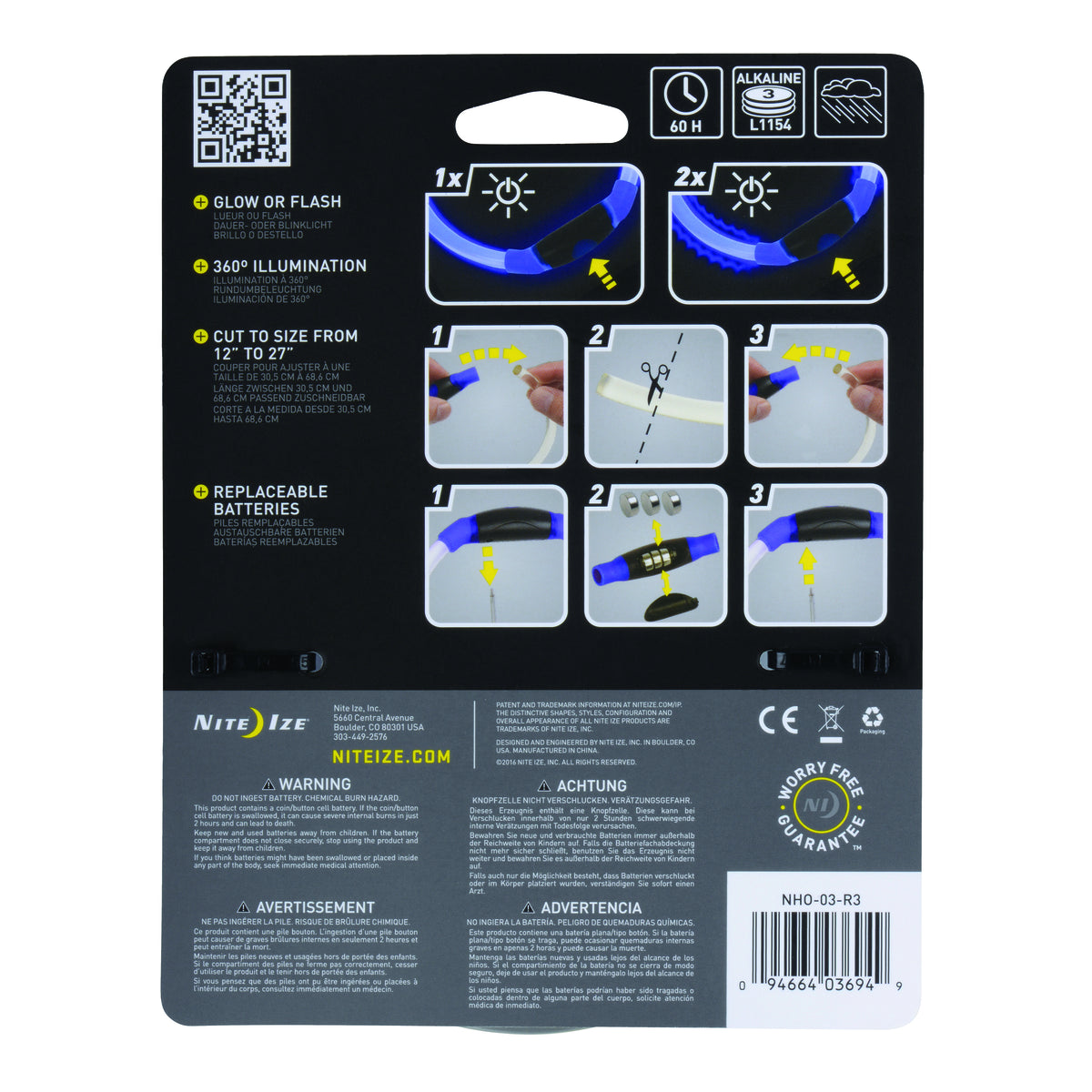 Nite Ize NiteHowl LED Safety Necklace - Blue