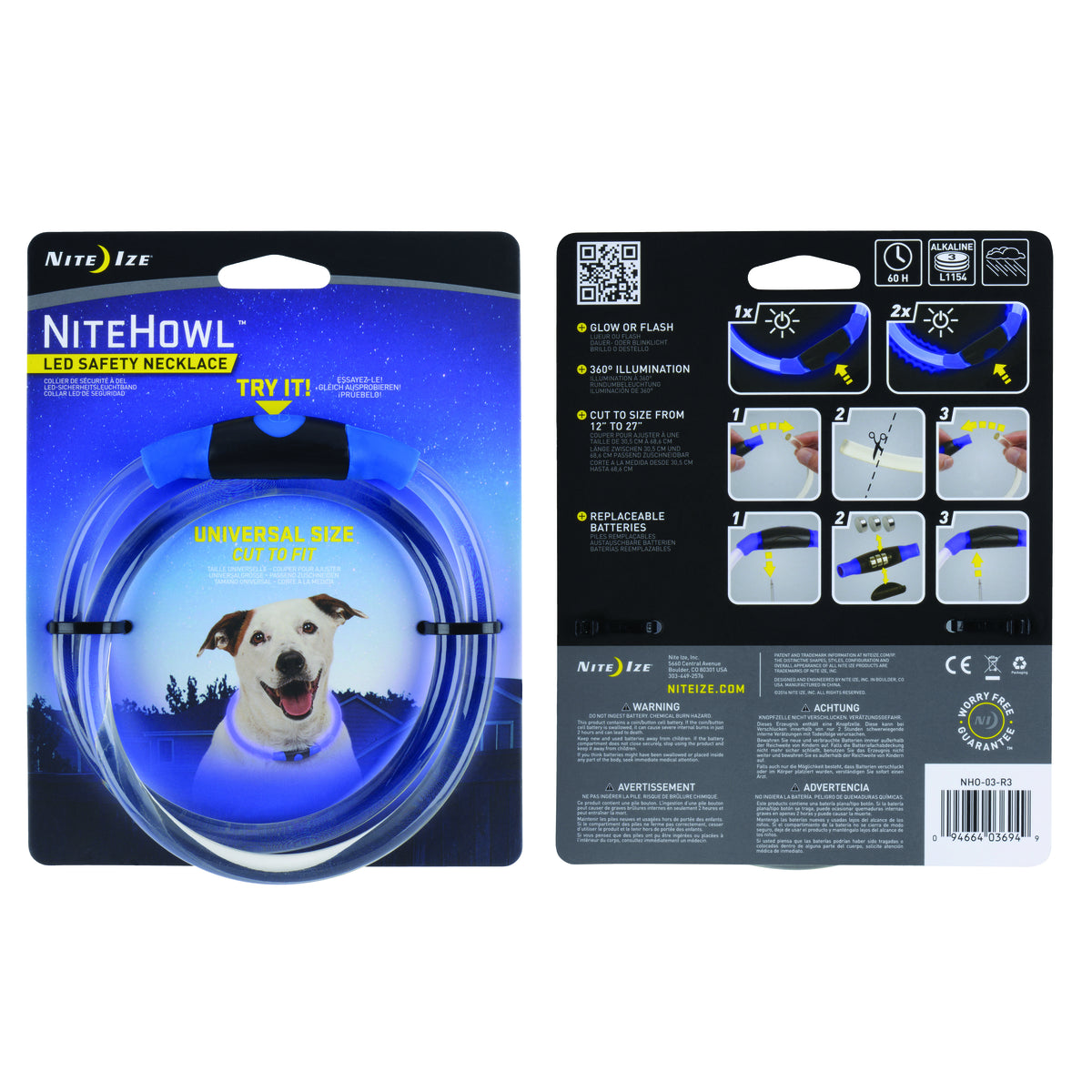 Nite Ize NiteHowl LED Safety Necklace - Blue