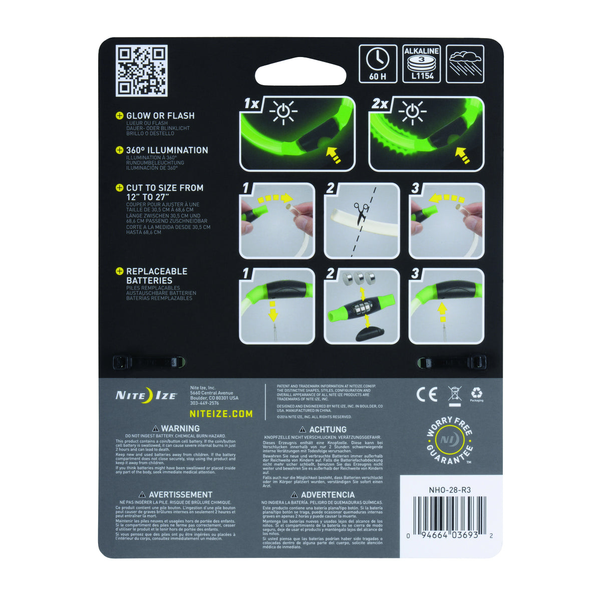 Nite Ize NiteHowl LED Safety Necklace - Green